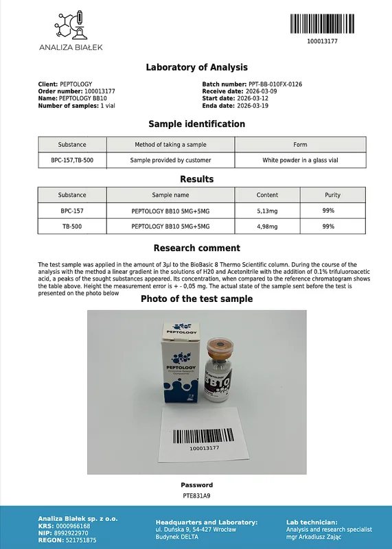 BB10 (BPC-157 + TB-500) 10 mg – εικόνα 2