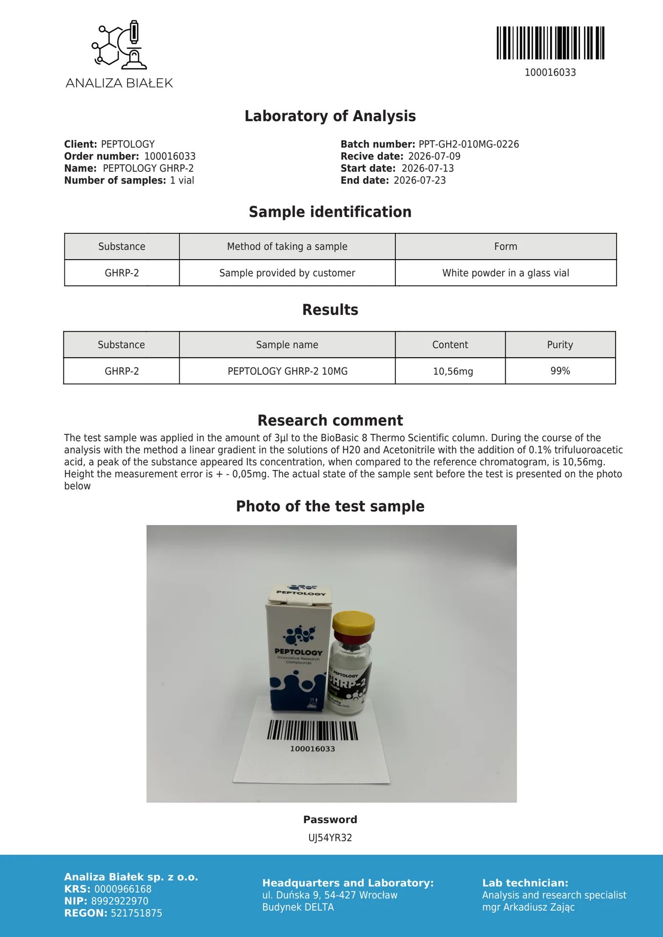 GHRP-2 10 mg – συνθετικό εκκριταγωγό της GH – εικόνα 2