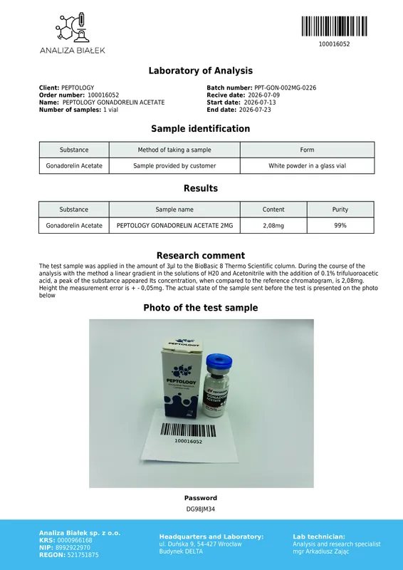 Gonadorelin 2 mg – συνθετική GnRH (δεκαπεπτίδιο) – εικόνα 2