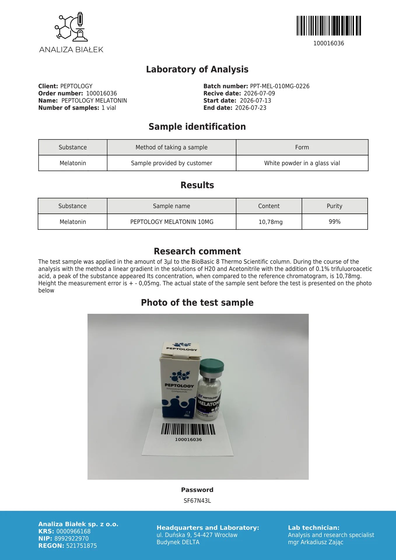 Melatonin 10 mg – νευροορμόνη της επίφυσης – εικόνα 2