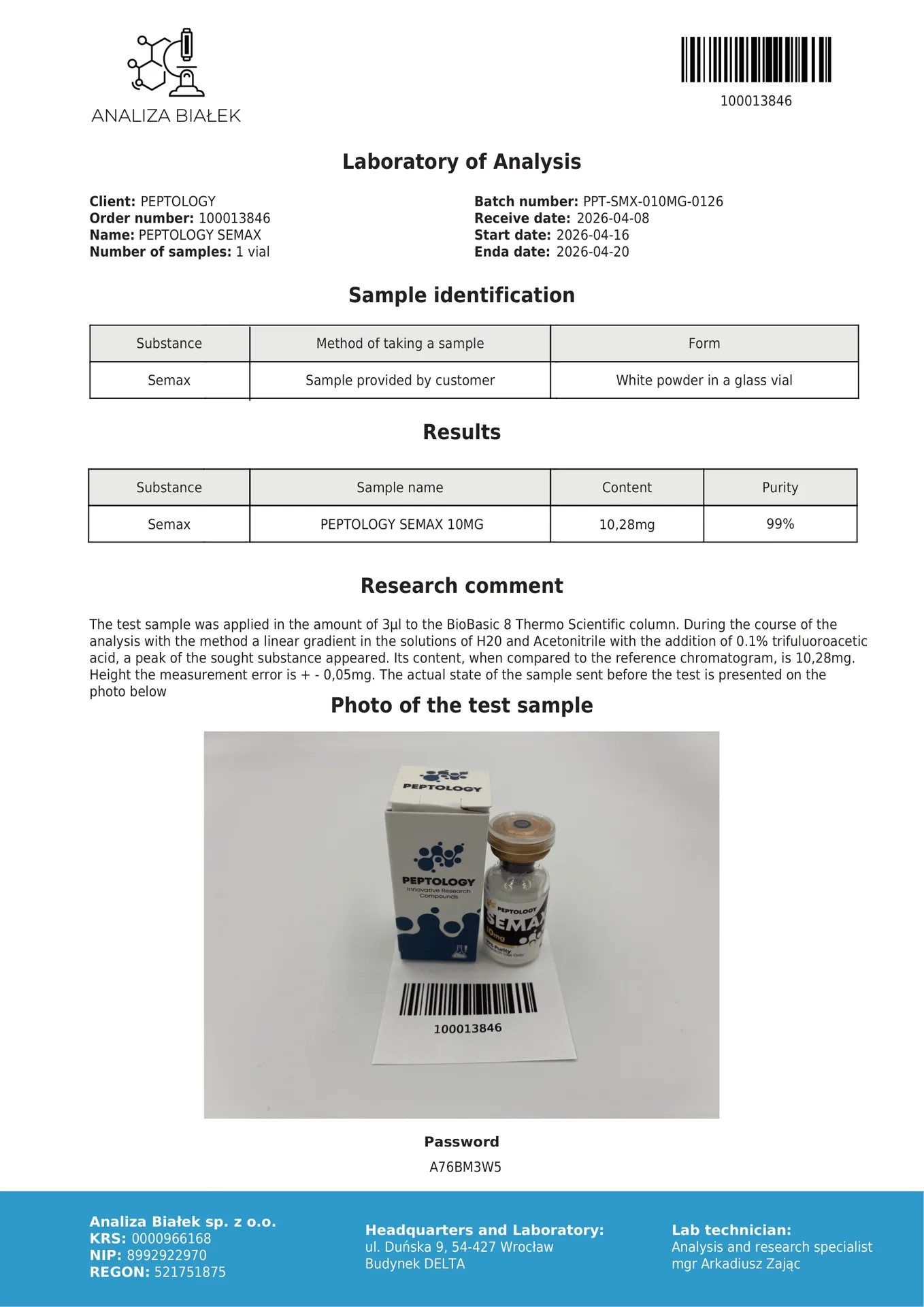 Semax 5/10 mg – συνθετικό ανάλογο του θραύσματος ACTH(4-10) – εικόνα 3