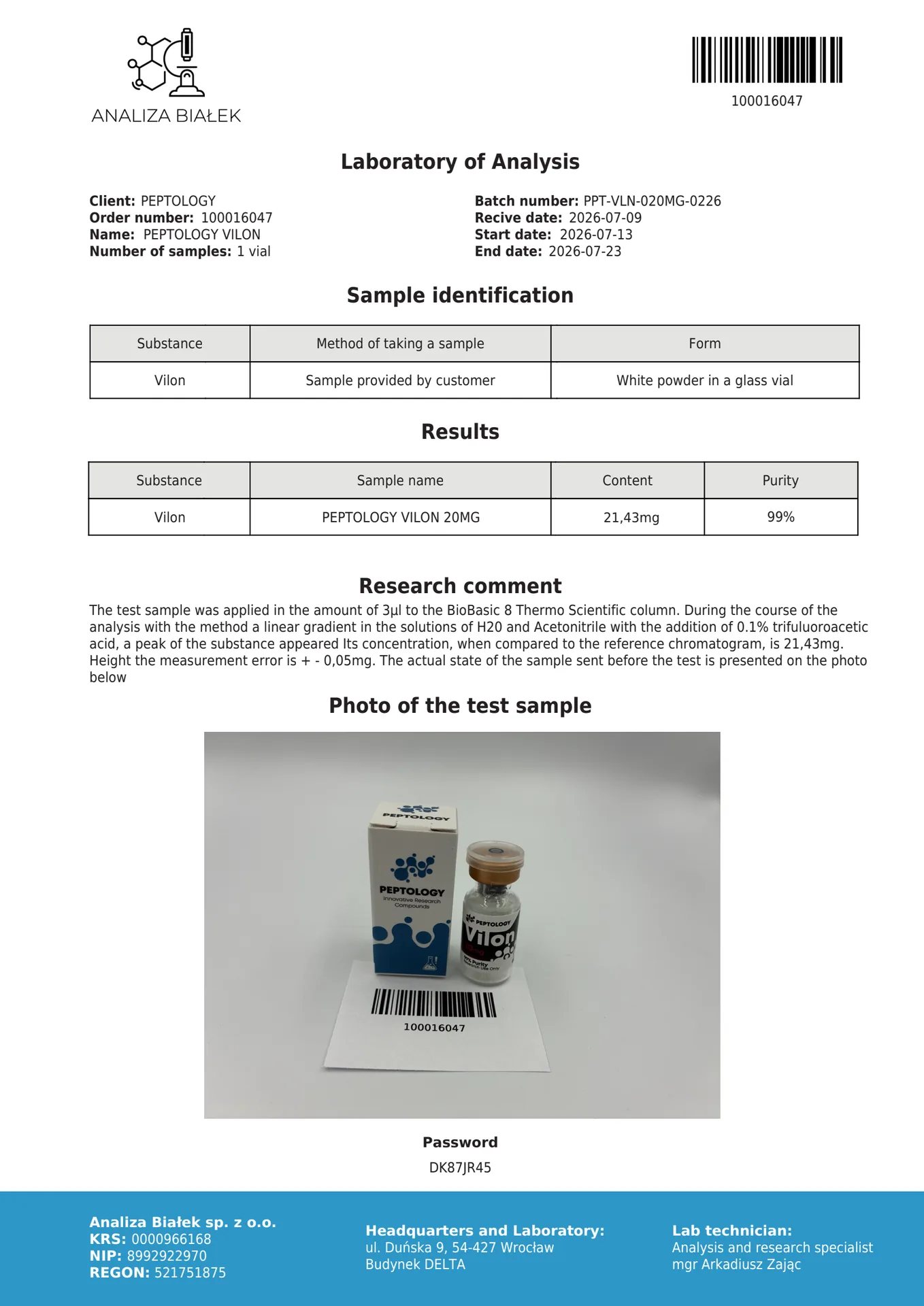 Vilon 20 mg – συνθετικό διπεπτίδιο Lys-Glu – εικόνα 2